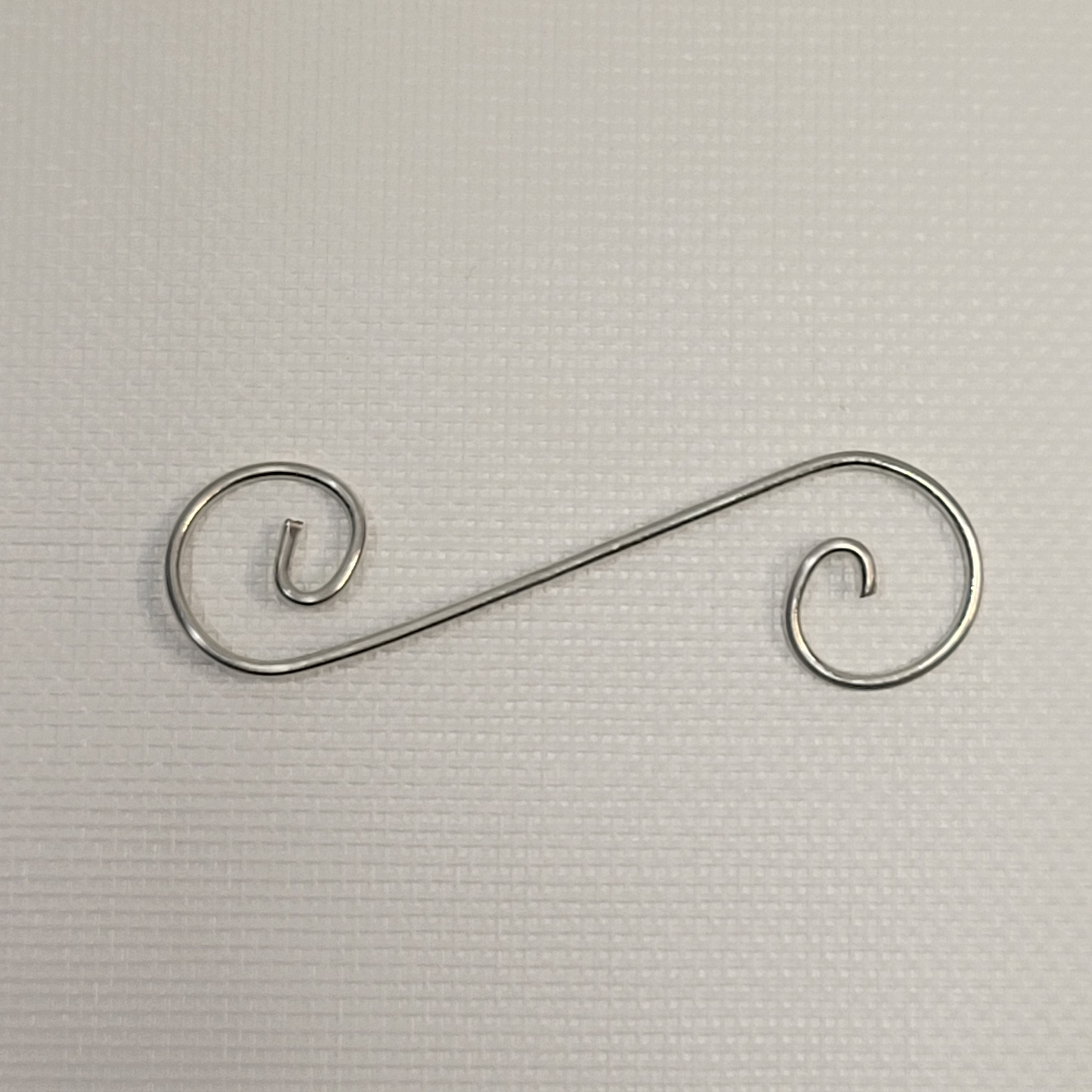 1 13/16" x 3/4" Metal Curly Q's Set | 6 Pack